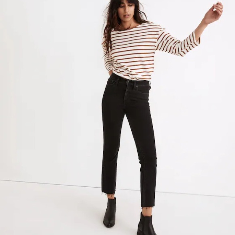 Madewell Cali Demi Boot Jeans 30 Edmunds Wash
